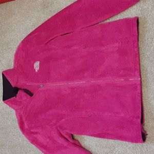 Fleece pink The North Face jacket size XL